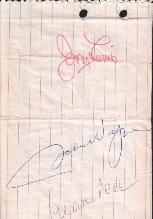 John Wayne and more signatures (1 of 1)