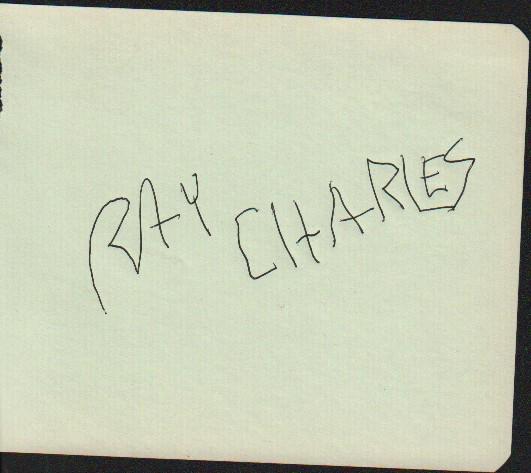 Ray Charles signature (1 of 1)