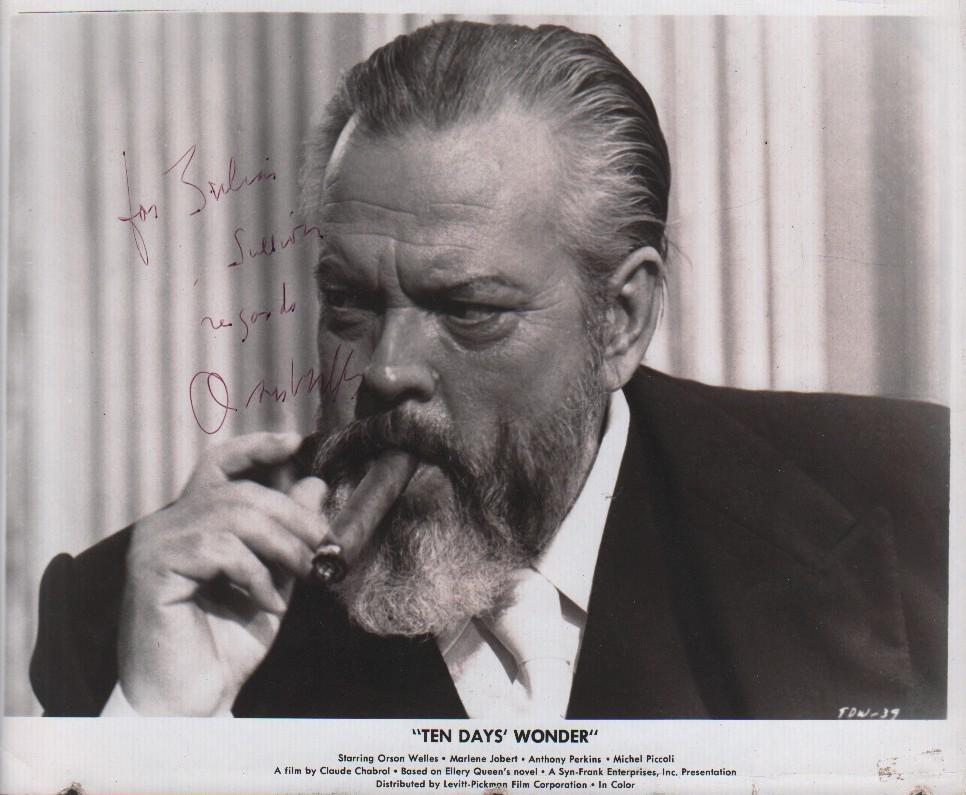 Orson Welles signed photograph (1 of 1)