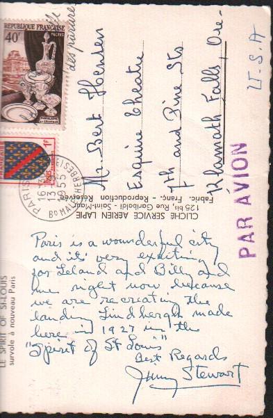 Jimmy Stewart INCREDIBLE Letter signed (1 of 1)