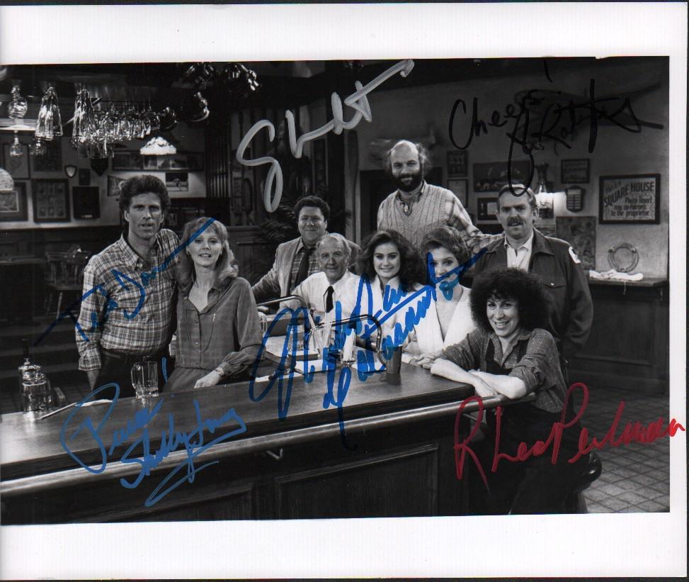 CHEERS rare cast signed photograph (1 of 1)