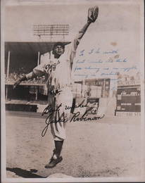 JACKIE ROBINSON signed photograph