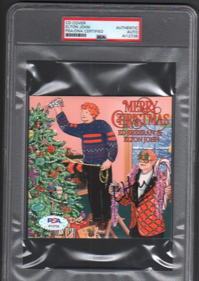 Elton John Christmas CD PSA Slabbed (1 of 1)