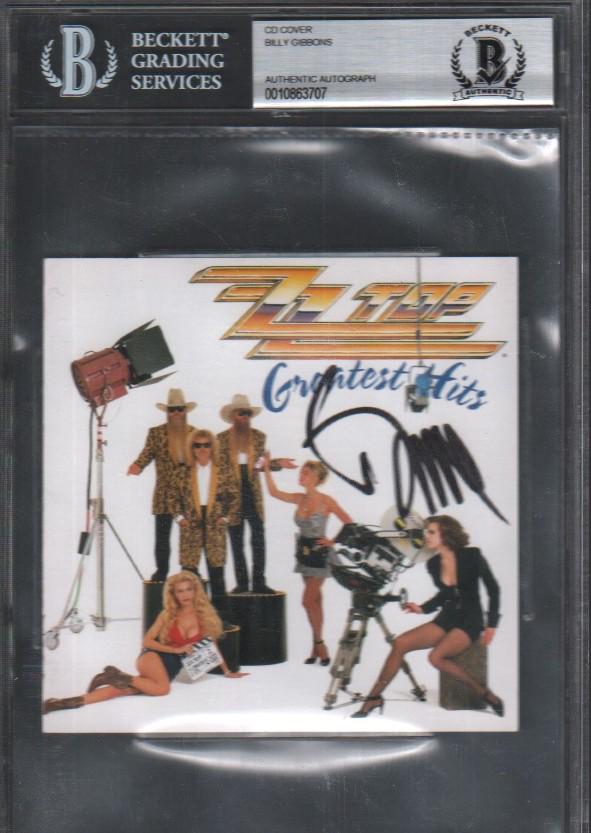 ZZ Top Billy Gibbons signed CD Beckett Slabbed (1 of 1)