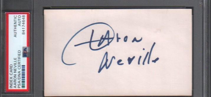 Aaron Neville signature PSA DNA slabbed (1 of 1)