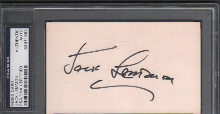Jack Lemmon signature PSA DNA slabbed (1 of 1)