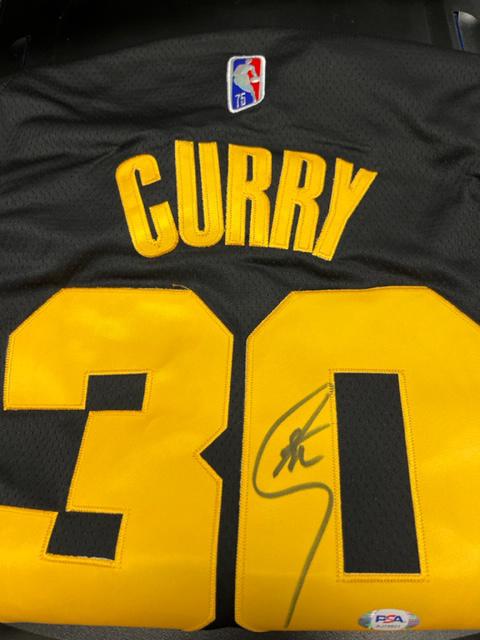 Stephen Curry signed jersey PSA (1 of 1)