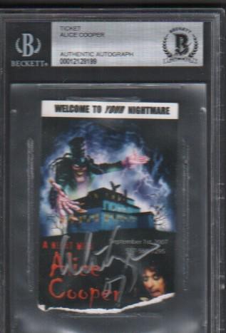 Alice Cooper signed Beckett slabbed (1 of 1)
