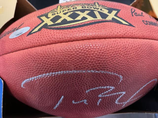 Tom Brady Tri Star signed football (1 of 1)