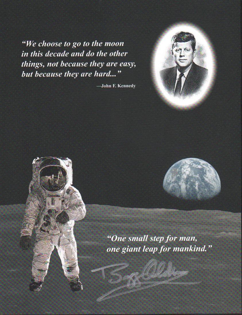 Buzz Aldrin signed lithograph (1 of 1)