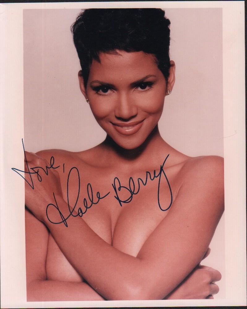 Halle Berry sexy signed photograph (1 of 1)