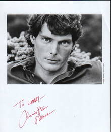 Christopher Reeve signed photograph