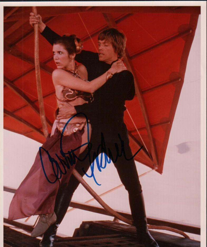 Carrie Fisher signed Star Wars photograph (1 of 1)