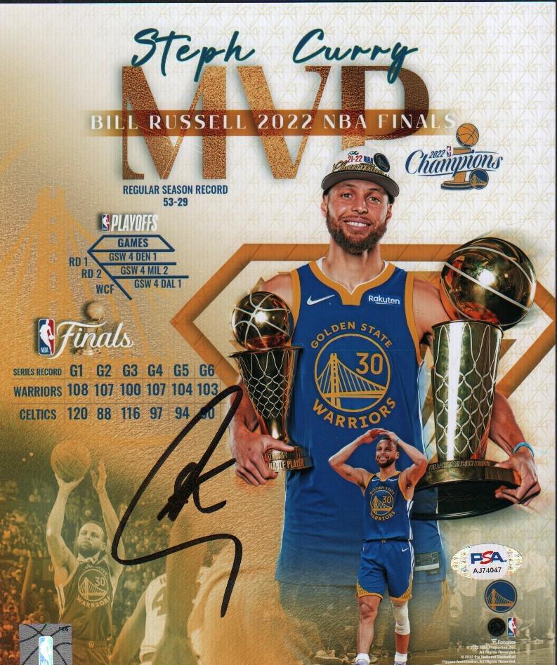 Stephen Curry PSA DNA signed photograph (1 of 1)