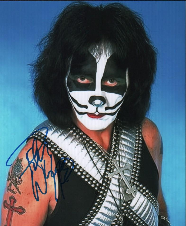 Peter Criss KISS drummer signed photograph (1 of 1)