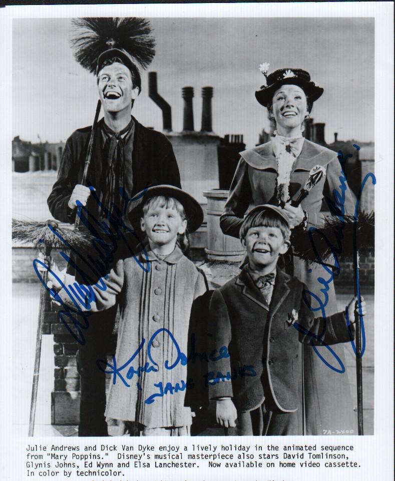 Mary Poppins cast signed photograph (1 of 1)