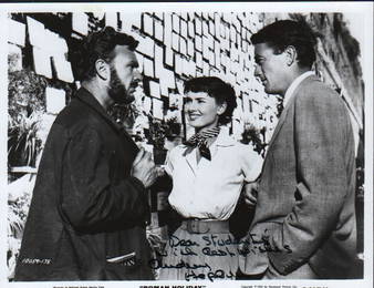 Audrey Hepburn rare Roman Holiday signed photograph