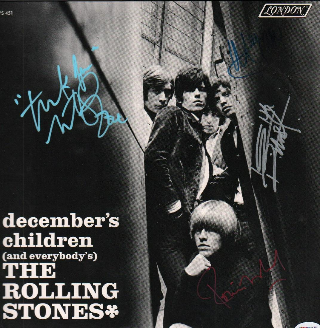 Rolling Stones Lp signed PSA DNA (1 of 1)