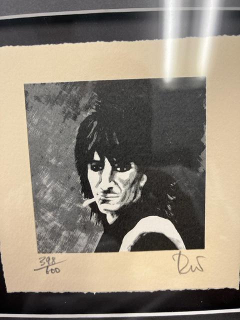 Ron Wood early signed artwork framed (1 of 1)
