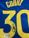 Stephen Curry Golden Warriors signed jersey PSA DNA
