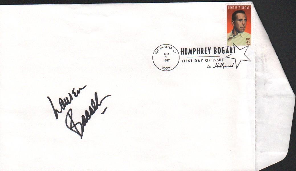 Lauren Bacall signed Bogart FDC (1 of 1)