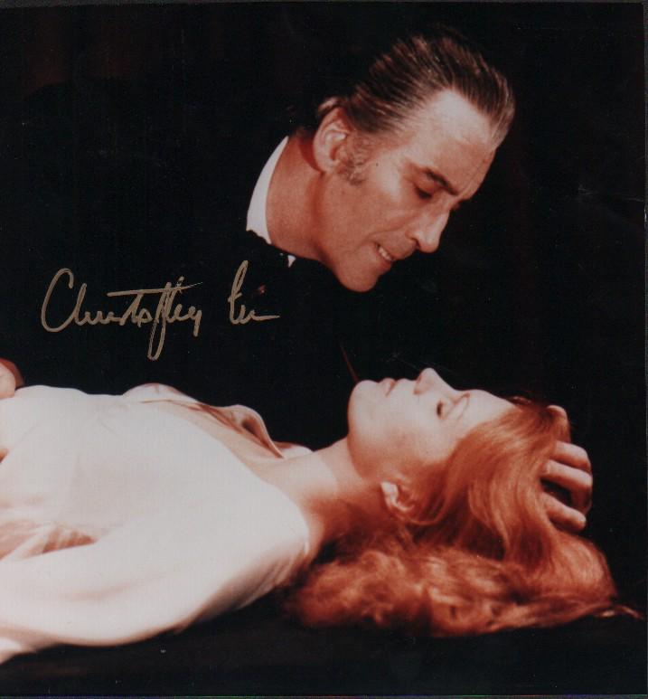Christopher Lee Dracula signed photograph (1 of 1)