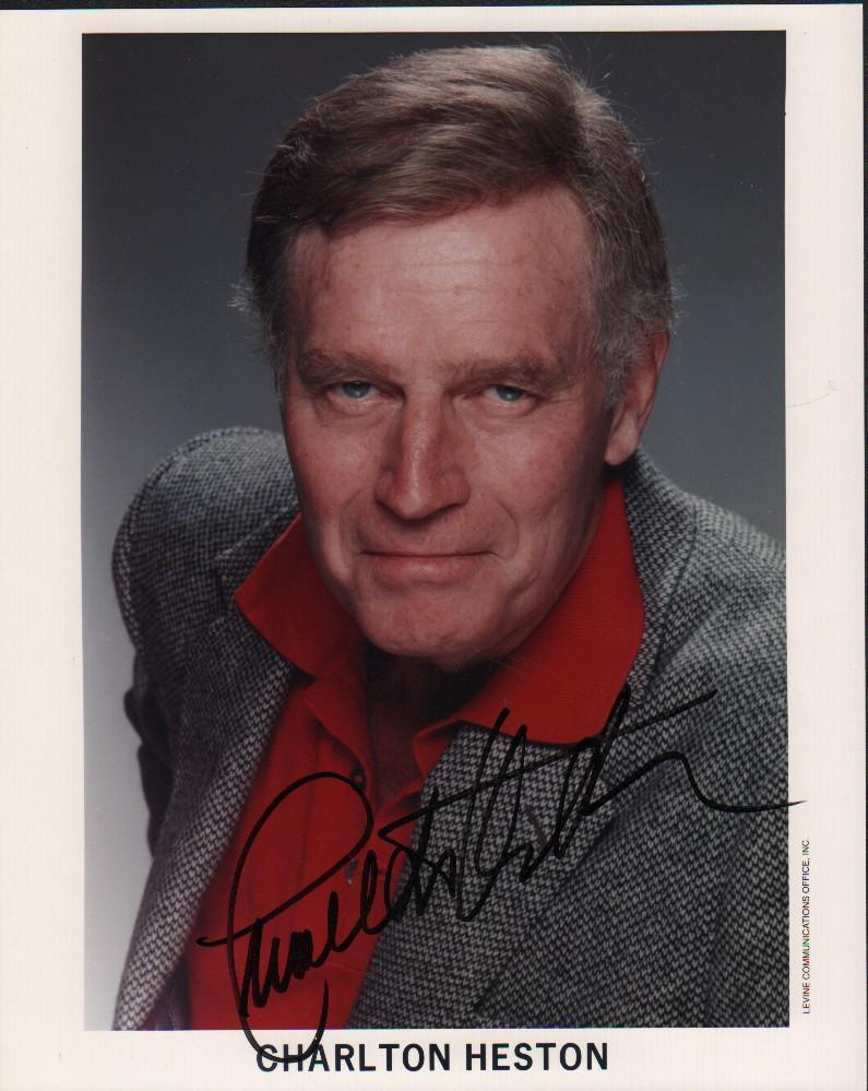 Charlton Heston signed photograph (1 of 1)