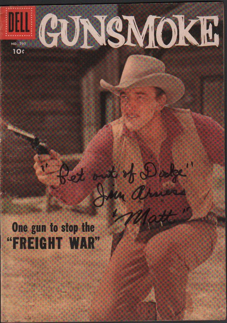 Gunsmoke comic book signed by Jim Arness (1 of 1)
