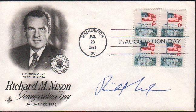 Richard Nixon signed cover (1 of 1)