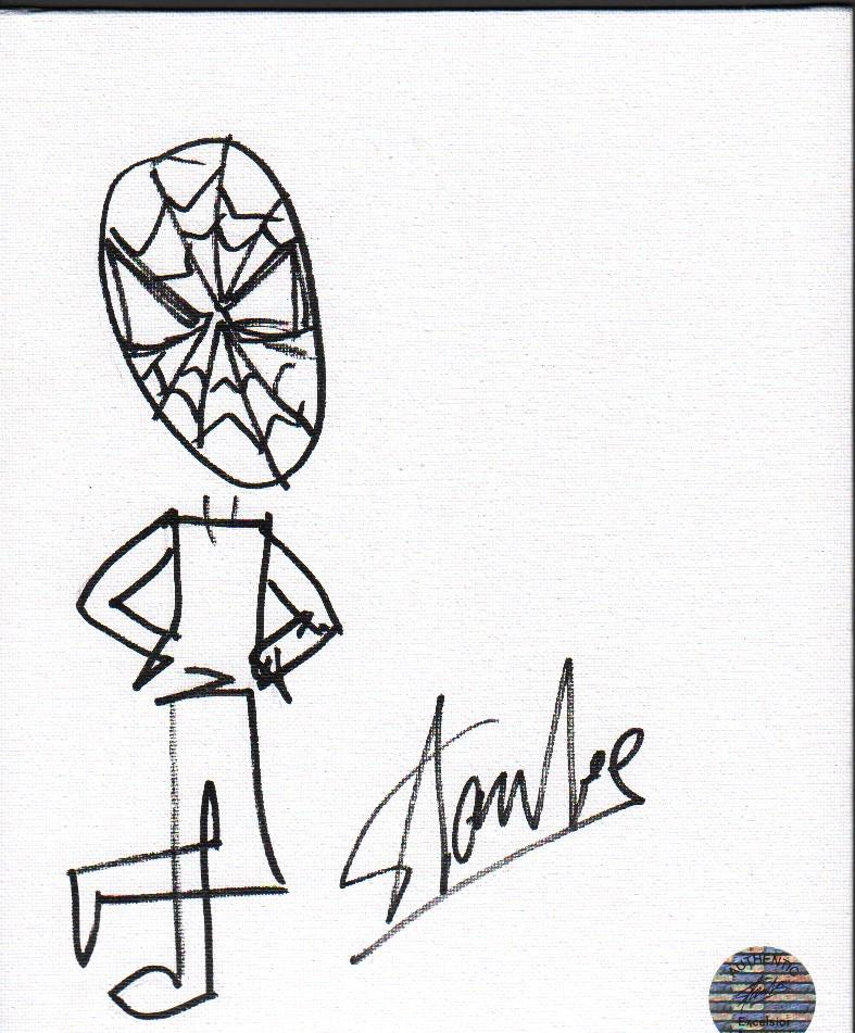 Stan Lee rare Spiderman sketch (1 of 1)