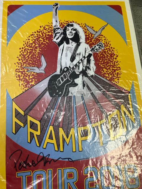 Peter Frampton signed poster (1 of 1)