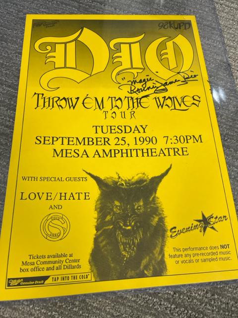 DIO signed 16x20 poster (1 of 1)