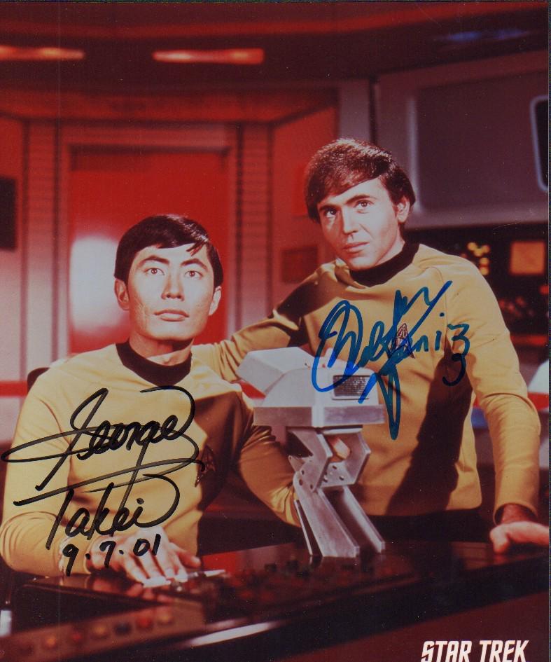 George Takei and Walter Koenig Star Trek signed photograph (1 of 1)