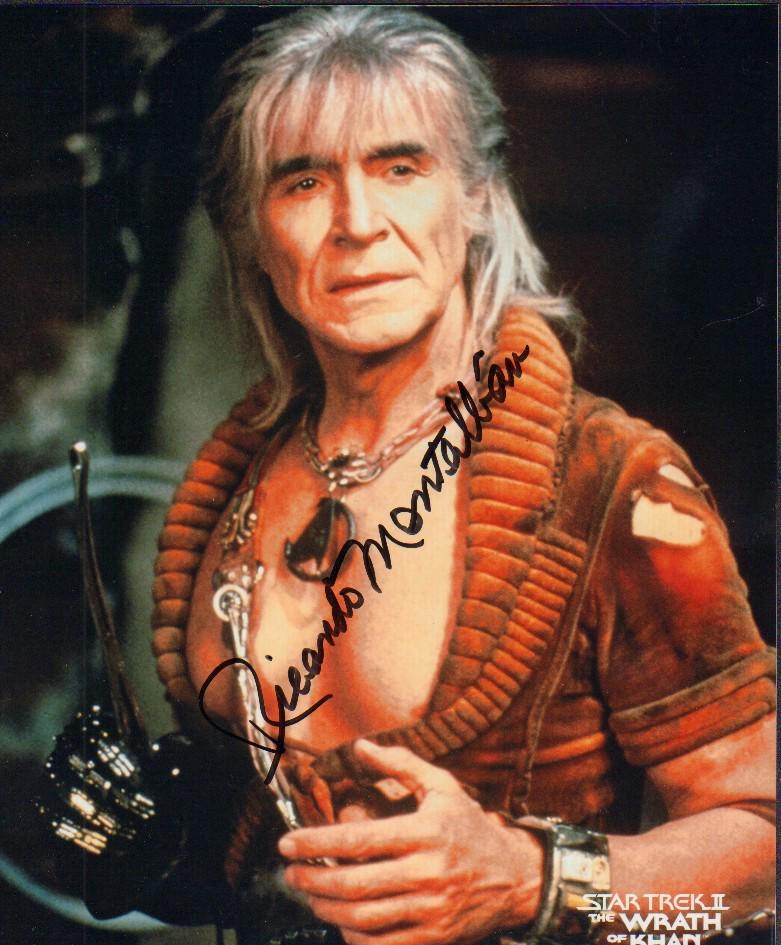 Ricardo Montalban KHAN Star Trek signed photograph (1 of 1)