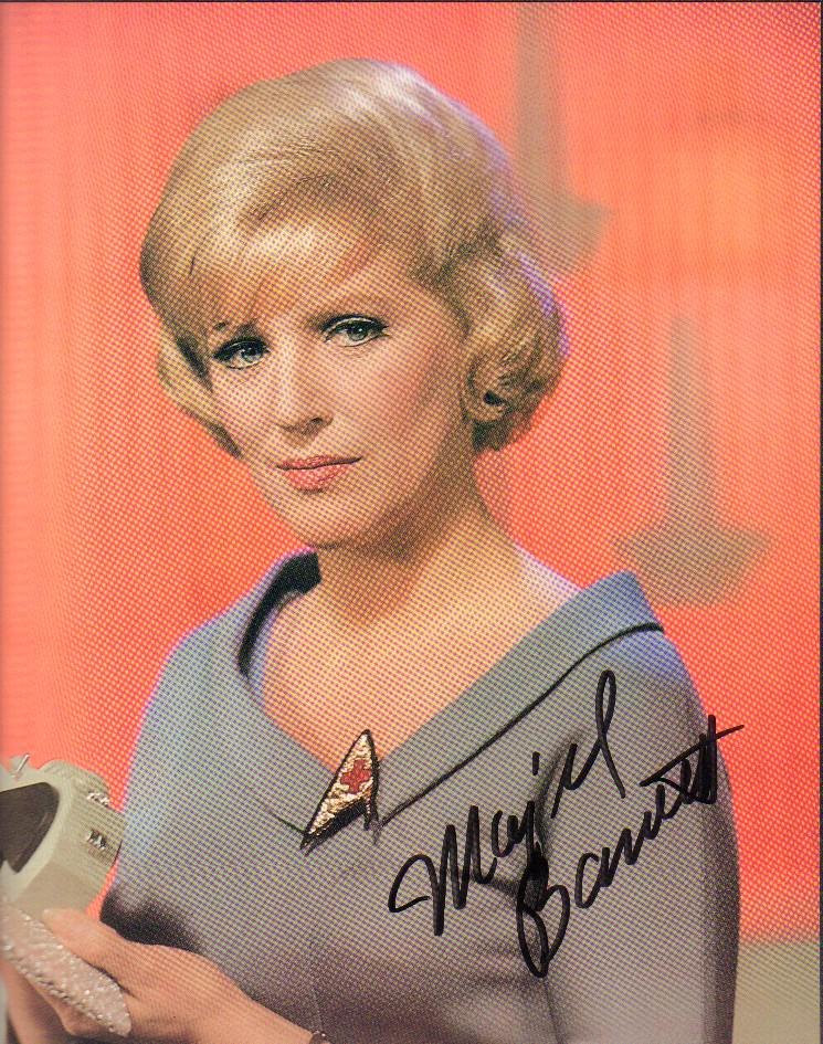 Majel Barrett signed Star Trek photograph (1 of 1)