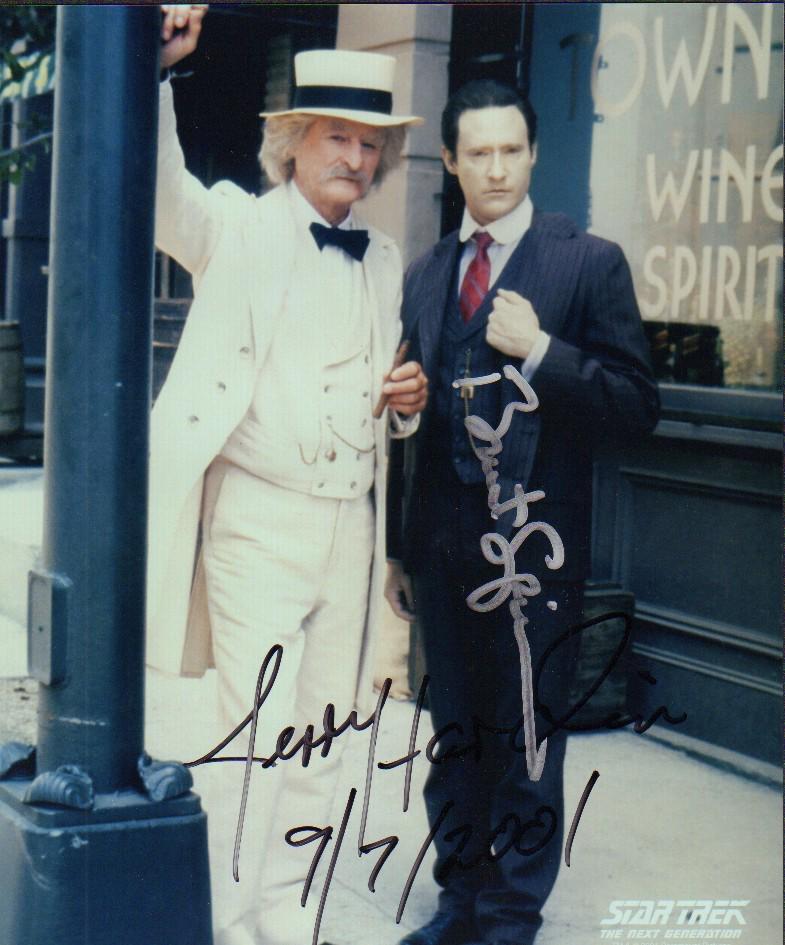 Brent Spiner and Jerry Hardin signed Star Trek photograph (1 of 1)