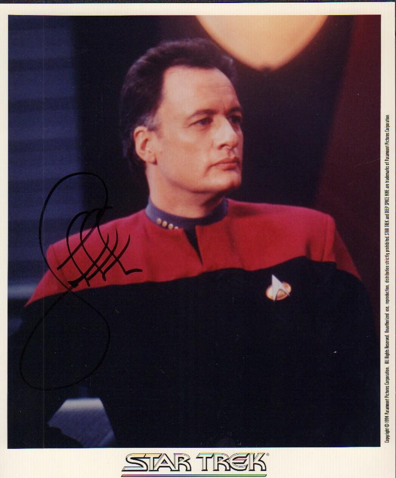 John DeLancie signed Star Trek Next Generation as Q photograph (1 of 1)