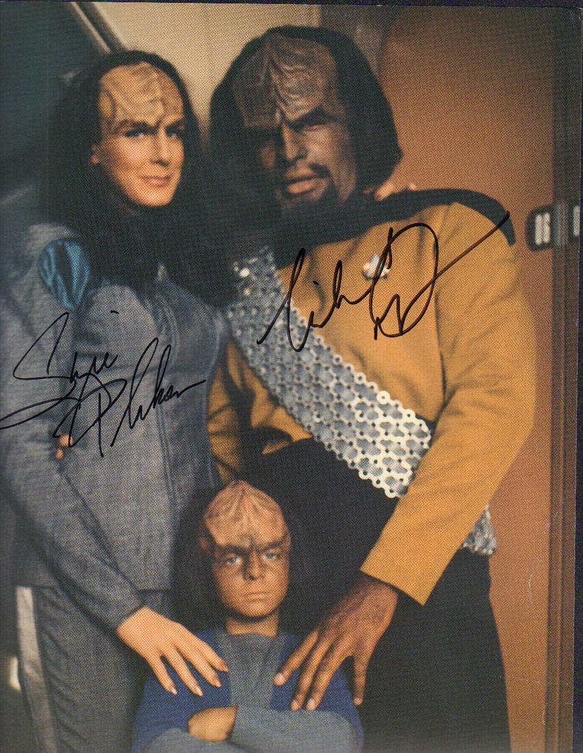 Suzi Plakson and Michael Dorn signed Star Trek 11x14 photograph (1 of 1)