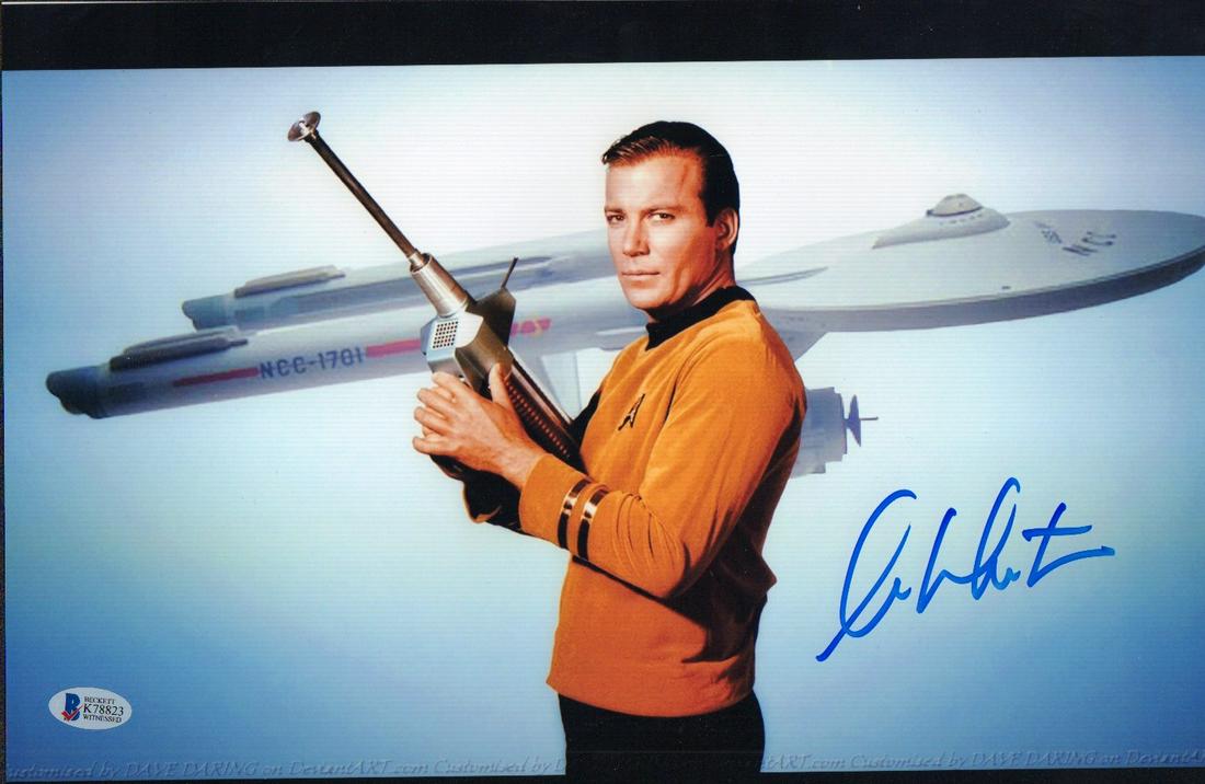 William Shatner Kirk signed Star Trek 10x15 photograph (1 of 1)