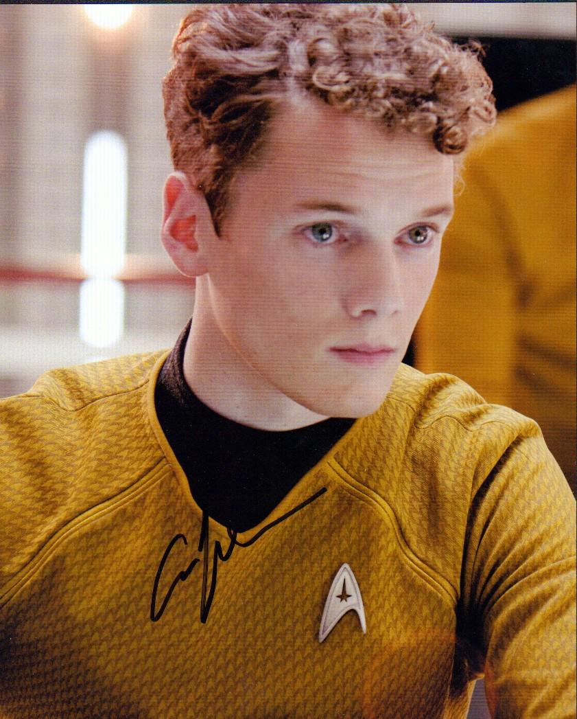 Anton Yelchin signed Star Trek photograph (1 of 1)