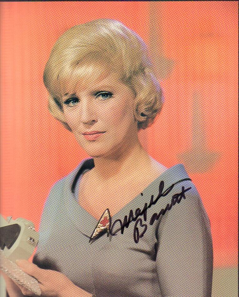 Majel Barrett signed Star Trek photograph (1 of 1)