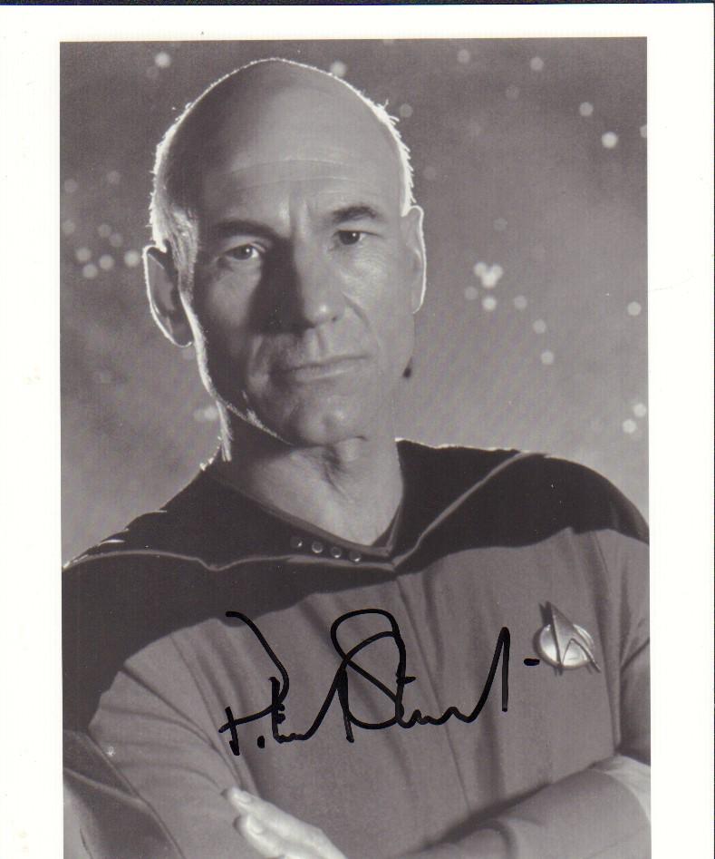Patrick Stewart signed Star Trek Next Generation photograph (1 of 1)