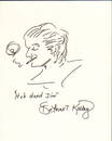 Deforest Kelley rare signed sketch Star Trek