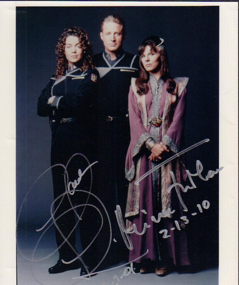 Claudia Christian and Mira Furlan signed Babylon 5 photograph (1 of 1)