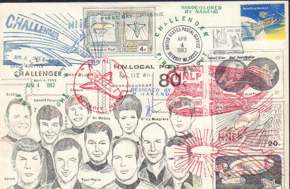 Rare Star Trek handcolored FDC (1 of 1)