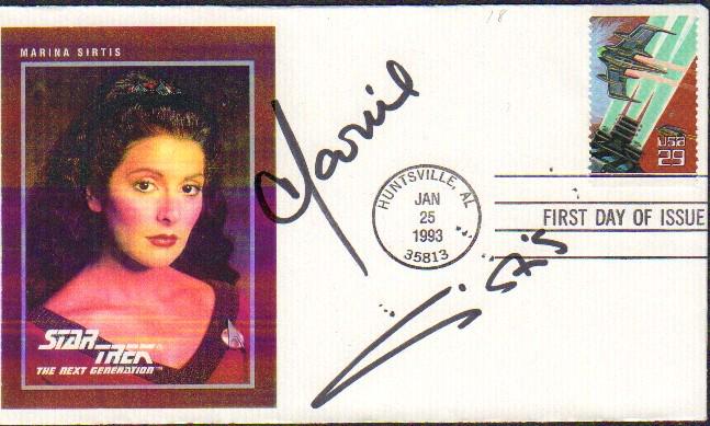 Marina Sirtis signed FDC (1 of 1)