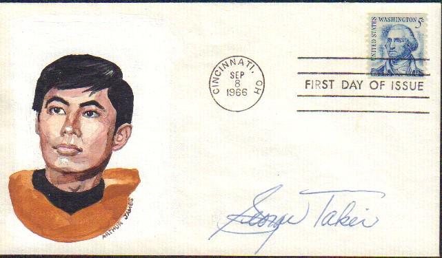 George Takei signed Star Trek FDC (1 of 1)
