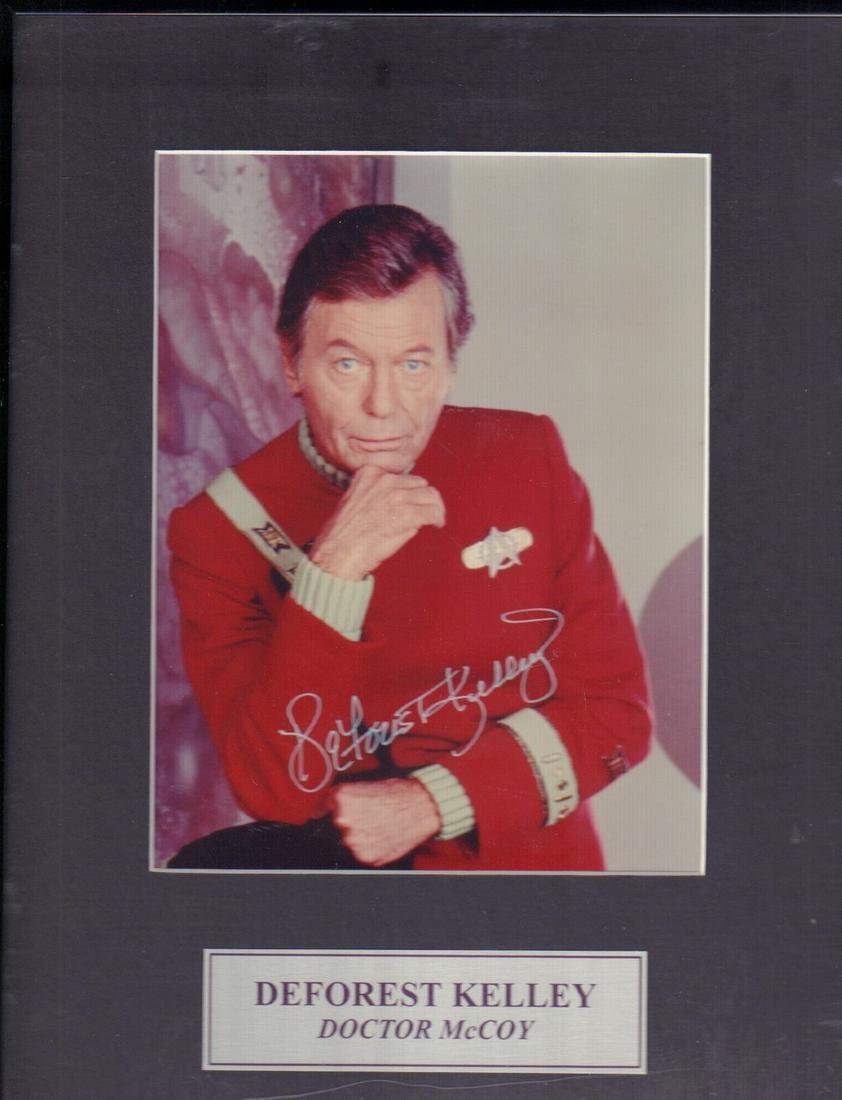 Deforest Kelley signed Star Trek photograph (1 of 1)