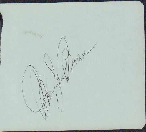 Marilyn Monroe signature: Our last of the three tragic blondes a nice in person signed page from interviewer Don Miller at San Franscisco paper of Marilyn with COA