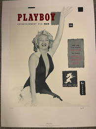 Hugh Hefner signed Playboy one print